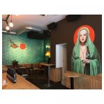 Brun 04 2016 Het maken van een decoratieve schildering in café Brun te Utrecht